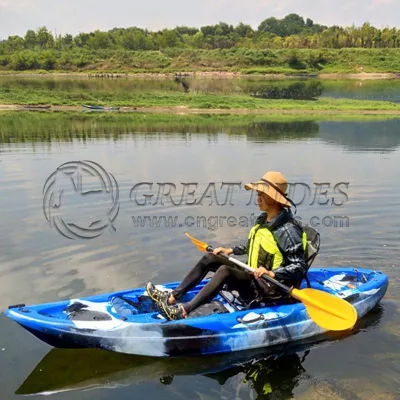 Hot Sale Single People Cheap Plastic Fishing Angler Recreation Kayak With Comfortable Seat