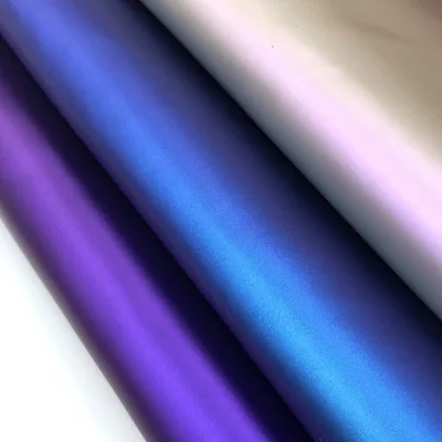 Shifting Chameleonic Colorful Shiny PU Faux Leather for Making Bags Shoes DIY Accessories