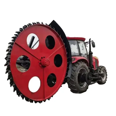 Agricultural Fiber Optic Disc Rock Saw Type Trencher Engineering Disc Trencher Tractor Price