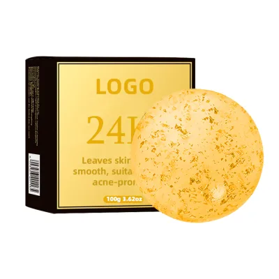 .Custom Skin Firming and Tightening Facial Soap Dark Spot Remover Private Label Natural 24k Gold Soap