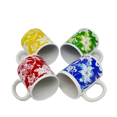 ceramic tea cups with long handle porcelain coffee mug with custom logo