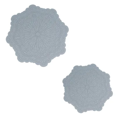 Pan Pot Mat Silicone Mats Pot Coaster Insulating Mat Multipurpose Non-Slip Hot Pads for Kitchen Potholders-Small Size