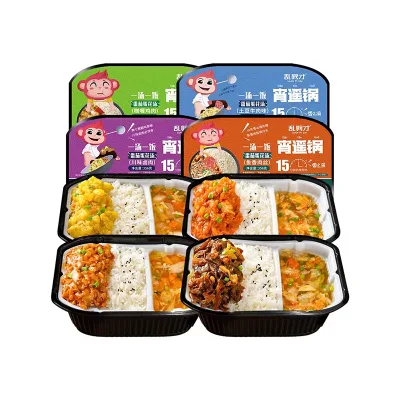 Speed Food Tomato Egg Flower Soup Dinner Dinner Night Bibimbap Is Convenient to Heat the Rice