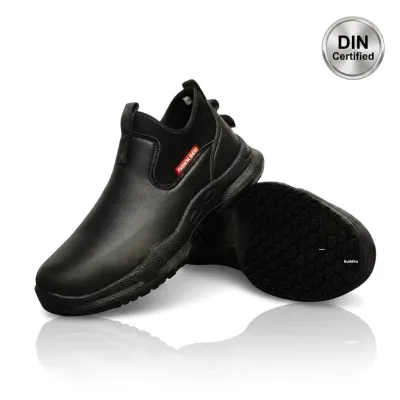 DIN Anti-Smashing Steel Toe Chef Clogs Protective Non-Slip Waterproof Lightweight Breathable Kitchen Safety Work Comfort