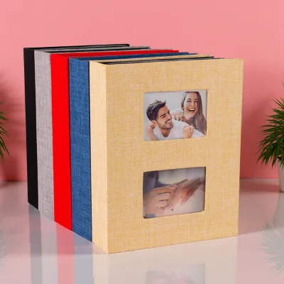 High-Capacity Scrapbook Photo Album 50 Pages 200 Sheets 2x3inch Photo Cloth Family Wholesale Custom Photo Book PVC Inner Pages