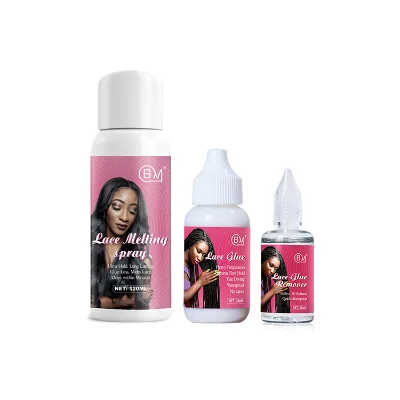 Free Sample Lace Glue Waterproof Strong Hold clear Lace Frontal Glue Spray Lace Melting Spray Water Proof