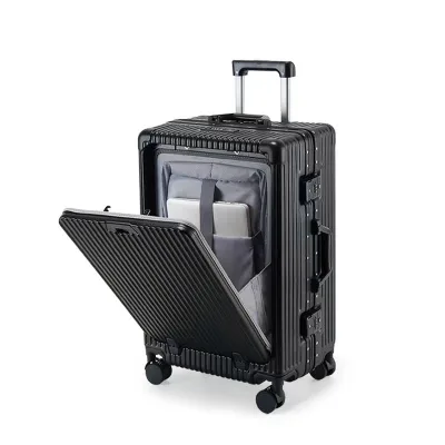 Front Opening Suitcase Universal Wheel Boarding case Business TSA Suitcase 20 24 Inch Trolley case Pc Luggage
