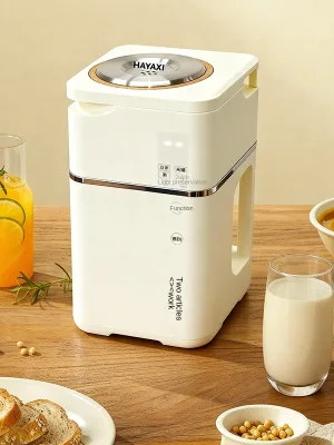 Soybean Milk Machine 1L Capacity Stainless Steel Container Household Automatic Intelligent Heat Preservation Insulation 600W