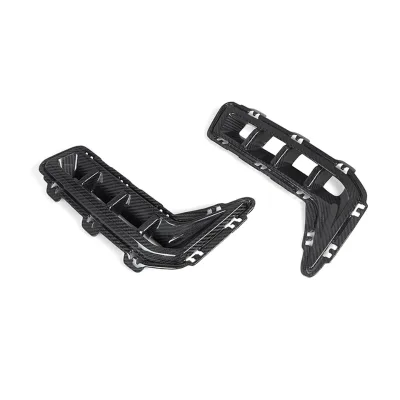 Real Dry Carbon Fiber Front Side Vent Trim Direct Replacement for OLIVER BMW G05 LCI G18 LCI MP Style 2023-IN 2Pcs/Set