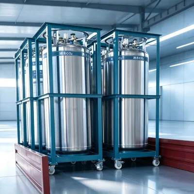 Low Heat Loss Low-Temperature Liquid Canister Horizontal 1.4Mpa LNG Cryogenic Storage Tank for Materials Science