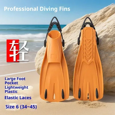 Diving Fins Adult Adjustable Strap Diving Fins Fins-Thermoplastic Strap-Elastic Band Buckle-PC Multi-colored Scuba Diving Fins