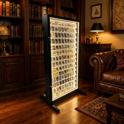 Premium Lighted Storage Rack for Collector Display and Collection Organization