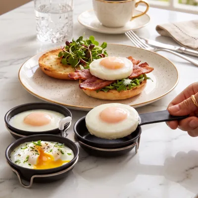 3-Cup Multi-functional Non-Stick Egg Poacher Maker for Household Kitchen