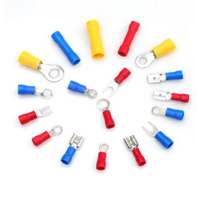 Copper RV Y-shaped Terminal European Cold Pressed Plug-in Spring Fork Type Cold Pressed Terminal