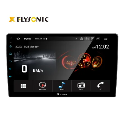 Flysonic Applicable to 15 European Brands OEM Services Dashboard 10inch 2+32GB Navigation Multimedia Android 10 Car Radio