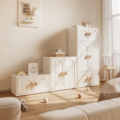 Home Decor Plastic Toy Storage Shelf Kids Toys Storage Dustproof Baskets Fully Enclosed Drawers Other for Shelves Kids Cabinets