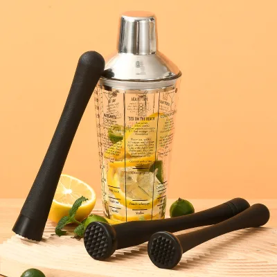 Custom Size Logo Practical Design Multipurpose Use Durable Plastic Cocktail Muddler for Russia Senator's Club American Harvest