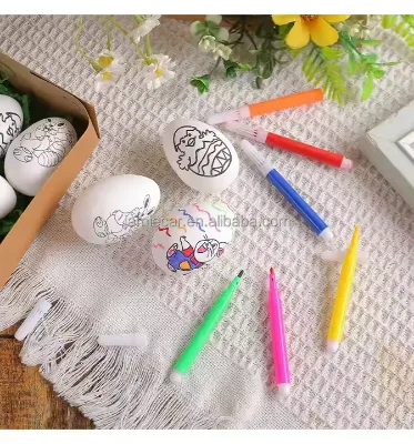 Wholesale DIY Hand Painted Eggs Easter Basket Stuffers Easter Decoration Easter Party Favor Gifts