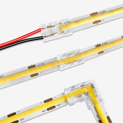 Seamless 5MM 8MM 10MM Plastic Board to Board Wire 12V 24V 2Pin Connecting Strip Light New Design Solderless Lighting Accessories