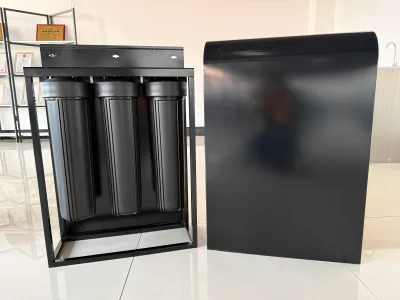 Premium 20" Big Blue 3-Stage Whole House Water Filter System-Grade 304Stainless Steel Cabinet-3 Pressure Gauges-for AU Standards