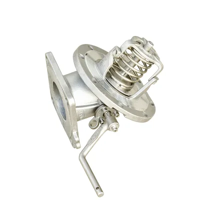 Stainless Steel 4 Inch 45° Emergency Shut-off Under Tank Safety Valve for Bulk Liquid ISO Tank Container