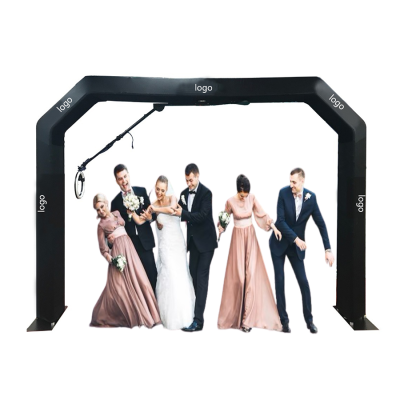 Chimee 360 Overhead 360 Photo Booth Selfie Station With Ring Light and Plug Photobooth Kiosk