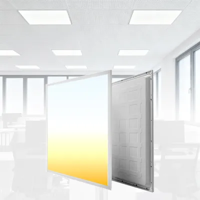 New Arrival 2*2ft 3CCT Tunable Drop Ceiling LED Panel Light Fixture ETL Backlit Square AC120-347V Aluminum Body with IP44 Rating