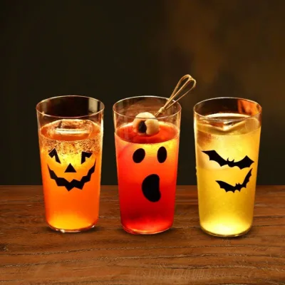 Factory Supply Fun and Spooky Designs Party Large Glass Coffee Mug Custom Halloween Water Cups