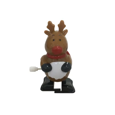 Christmas Flavors Cartoon Christmas Gliding Toy Elk Wind up Toys Walking Promotional Product