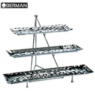 Guangzhou Wholesale Stainless Steel Fruit Cake Dessert Buffet Display Stands for Catering