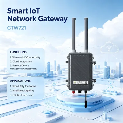 GTW721 LoRaWAN Gateway ARM9 Processor Linux OS AES Encryption Global Frequency Band Large Scale IoT Network Connection