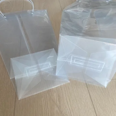 BPB Creative Design clear Portable Bouquet Flower Gift Packing pvc flower carry Bag