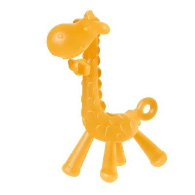 Beikang Food-Grade Liquid Silicone Giraffe Baby Teether BPA-Free Teething Stick 3+ Months Unisex Soothes Sore Gums Prevents Made