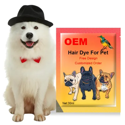 Pet Grooming Wholesale Pet Dog Safe Hair Dye Cream Semi Permanent Hair Color Shampoo