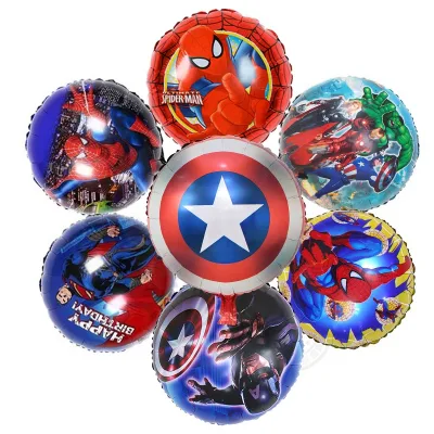 Balloons, Suitable for Superhero Themed Decorations for Children's Birthday Parties, Home Entertainment Party Decorations.