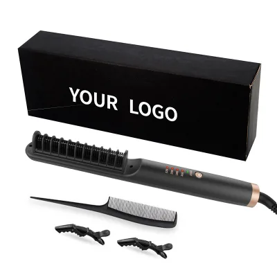 A Complete Set of Convenient and Fashionable Hair Straightening Combs with High-quality Hair Care and Straightening Function