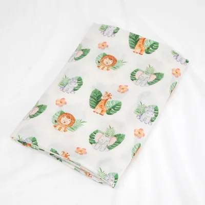 Soft Bamboo Cotton Muslin Woven Swaddle Blanket Set Anti-Bacteria Wearable