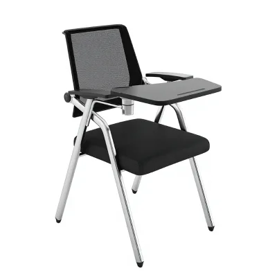 Modern Design Training Chair for Students Classroom or Meeting Adjustable Armrest with Writing Pad for School Classroom Use