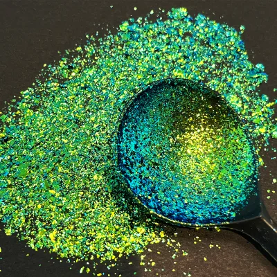 Candy Mermaid Aurora Chameleon Chrome Flakes for Sparkling Crafts