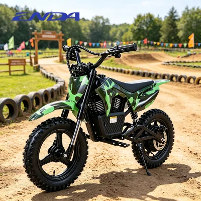 ENDA Y-14 Kids Electric Mini Dirt Bike 350W 36V 4AH 30km/h Brush Motor Pocket Off-Road Sport Bicycle