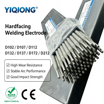 D102 D107 D112 D132 D137 D172 D212 YIQIONG Alloy Wear Resistant Hardfacing Welding Electrode for Gear Cement Mixer Farm