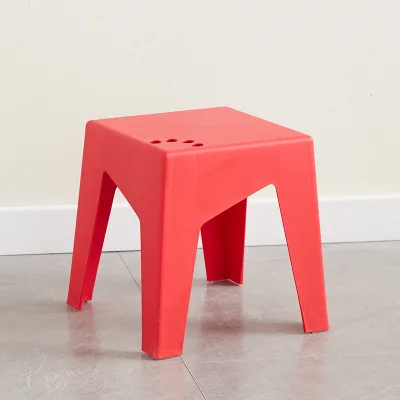 Customized Quality Assurance Stackable Home Kids Bathroom Small Plastic Stool Square Stool Home Living Room Chair Stackable