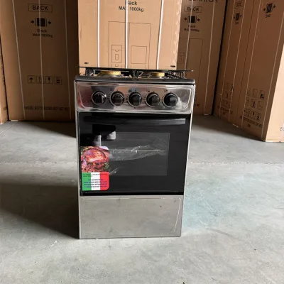 Independent Kitchen with 4 Bunner Stainless Steel  Gas Stove Commercial Automatic Ignition Gas Stove