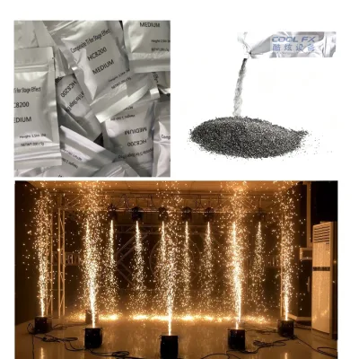 Professional Best Cold Spark Firework Powder 200g Titanium Composite, Low Smoke, Indoor/Outdoor for Wedding