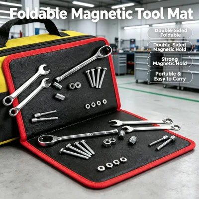 Double Sided Flexible Magnetic Tool Mat Industrial Grade Strong Magnet Tray for Car Repair Auto Parts Fasteners Holding