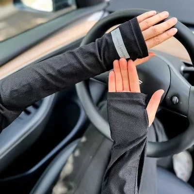 Sun protection Breathable UV Ice Silk Arm Sleeves Cycling Arm Sleeves