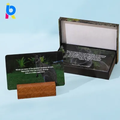 Premium Custom Birthday Affirmation Cards for Women Gift Set Cardstock Matte Lamination Eco-friendly Fast Ship Custom Logo