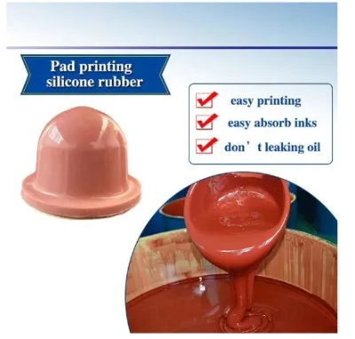 Addition cure based 9:1 mix ratio reddish brown silicone rubber for pads printing