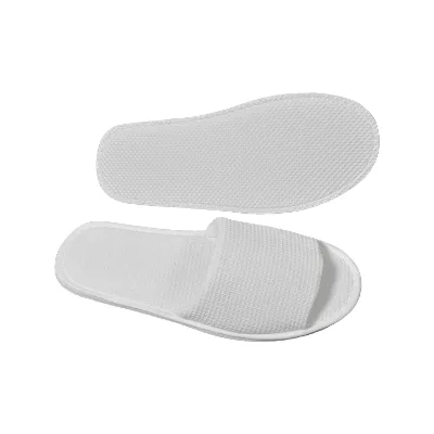 New Design Hotel Amenities Opened Style Disposable slippers EVA Outsole Material slippers