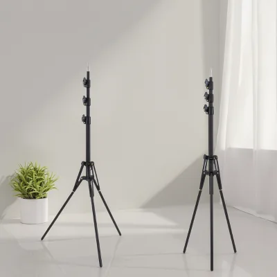 Foldable Camera Tripod with LED Light for Outdoor Shooting and Travel Vlogging